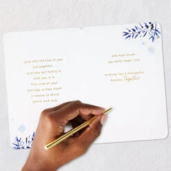 Hallmark Love The Two Of You Together Christmas Card For Son And His Love -Hallmark Gift Shop Snuggling Owls Christmas Card for Son and Partner 699XZH1895 08