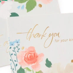 Hallmark Soft Floral Boxed Blank Sympathy Thank-You Notes, Pack Of 50 -Hallmark Gift Shop Soft Floral Boxed Sympathy ThankYou Cards 5STZ1183 03