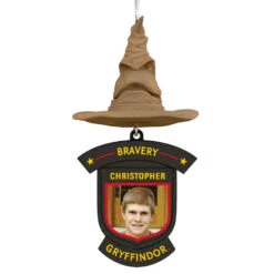 Hallmark Harry Potter™ Sorting Hat House Trait Personalized Ornament, Custom Photo And Text