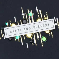 Hallmark I'm So In Love With You Romantic Anniversary Card -Hallmark Gift Shop Sparkly Black and Gold Romantic Anniversary Card 759LAD2919 04