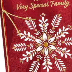 Hallmark You're All Loved So Much Christmas Card For Son And Family -Hallmark Gift Shop Sparkly Snowflakes Christmas Card for Son and Family 799XZH1925 06