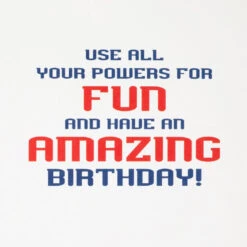 Hallmark Marvel Spider-Man Power And Responsibility Musical Birthday Card With Light -Hallmark Gift Shop SpiderMan Logo Music and Light Birthday Card 959TNG1572 02