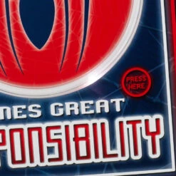 Hallmark Marvel Spider-Man Power And Responsibility Musical Birthday Card With Light -Hallmark Gift Shop SpiderMan Logo Music and Light Birthday Card 959TNG1572 04