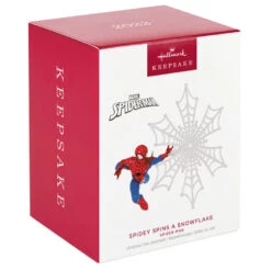 Hallmark Marvel Spider-Man Spidey Spins A Snowflake Ornament -Hallmark Gift Shop Spiderman Snowflake Keepsake Ornament 1999QXI7467 04