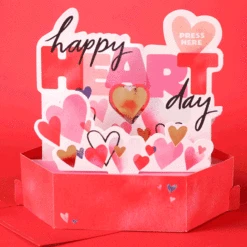 Hallmark Happy Heart Day Musical 3D Pop-Up Valentine's Day Card With Motion -Hallmark Gift Shop Spinning Heart Musical 3D PopUp Valentines Day Card 1199VAY9702 02