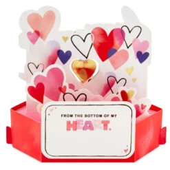 Hallmark Happy Heart Day Musical 3D Pop-Up Valentine's Day Card With Motion -Hallmark Gift Shop Spinning Heart Musical 3D PopUp Valentines Day Card 1199VAY9702 03