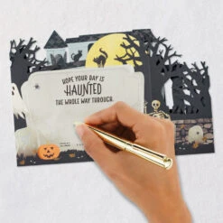 Hallmark Spooky Haunted House 3D Pop-Up Halloween Card -Hallmark Gift Shop Spooky Haunted House 3D PopUp Halloween Card 799H1134 06