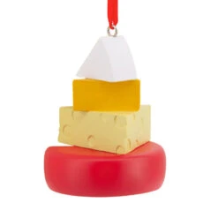 Stack Of Cheese Hallmark Ornament -Hallmark Gift Shop Stack of Cheese Chunks Christmas Ornament 1HGO3501 07