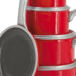 Pots And Pans Hallmark Ornament -Hallmark Gift Shop Stacked Red Pots and Pans Christmas Ornament 1HGO3513 06