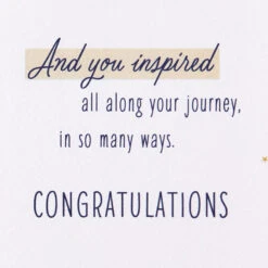 Hallmark Starry Sky Inspiring Journey Congratulations Card -Hallmark Gift Shop Star Constellations Congratulations Card 699M2143 04
