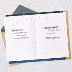 Hallmark Starry Sky Inspiring Journey Congratulations Card -Hallmark Gift Shop Star Constellations Congratulations Card 699M2143 06