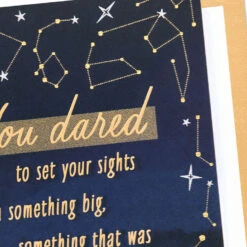 Hallmark Starry Sky Inspiring Journey Congratulations Card -Hallmark Gift Shop Star Constellations Congratulations Card 699M2143 07