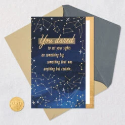 Hallmark Starry Sky Inspiring Journey Congratulations Card -Hallmark Gift Shop Star Constellations Congratulations Card 699M2143 08