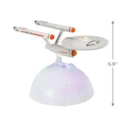 Hallmark Star Trek™ U.S.S. Enterprise NCC-1701 Tabletop Decoration With Light And Sound -Hallmark Gift Shop Star Trek Starship Enterprise Keepsake Decoration 1QFM3947 03