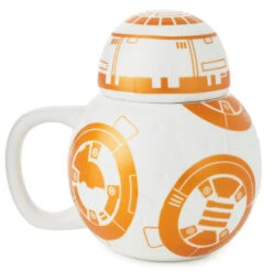 Hallmark Star Wars™ BB-8™ Mug With Sound, 14 Oz. -Hallmark Gift Shop Star Wars BB8 Ceramic Mug With Sound Effects Lid 1SHP2167 02