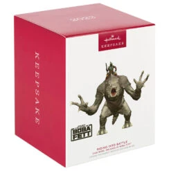 Hallmark Star Wars: The Book Of Boba Fett™ Riding Into The Battle Ornament -Hallmark Gift Shop Star Wars Boba Fett on Rancor Keepsake Ornament 2499QXI7087 04