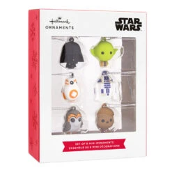 Mini Star Wars™ Shatterproof Hallmark Ornaments, Set Of 6 -Hallmark Gift Shop Star Wars Characters Miniature Christmas Ornaments Set of 6 2HCM6129 04