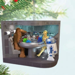 Hallmark Star Wars: A New Hope™ "Let The Wookiee™ Win" Ornament With Video, Light And Sound -Hallmark Gift Shop Star Wars Chewie C3PO R2D2 Keepsake Ornament 5QXI8682 02