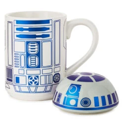 Hallmark Star Wars™ R2-D2™ Mug With Sound, 14 Oz. -Hallmark Gift Shop Star Wars R2D2 Ceramic Mug With Sound Effects Lid 1SHP2166 03