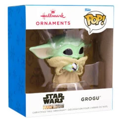 Star Wars: The Mandalorian™ Grogu™ Funko POP!® Hallmark Ornament -Hallmark Gift Shop Star Wars The Mandalorian Grogu Funko POP Christmas Ornament 3HCM1098 04