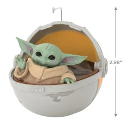 Hallmark Star Wars: The Mandalorian™ Grogu™ In Hovering Pram Ornament -Hallmark Gift Shop Star Wars The Mandalorian Grogu Keepsake Ornament 1QXV1214 04