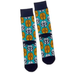Hallmark Star Wars: The Mandalorian™ Helmet Novelty Crew Socks -Hallmark Gift Shop Star Wars The Mandalorian Helmet Novelty Crew Socks 1SHP2161 03