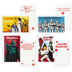 Hallmark Star Wars™ Kids Classroom Valentines Set With Cards And Light-Up Mailbox With Sound -Hallmark Gift Shop Star Wars Valentines Cards Classroom Exchange Kit 5VBX2969 03