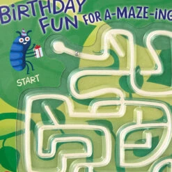 Hallmark Start To Finish Fun Birthday Card With Maze -Hallmark Gift Shop Start To Finish Bugs Maze Birthday Card for Kids 759HFI1430 04
