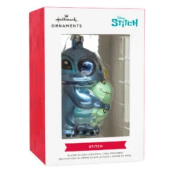 Disney Stitch With Scrump Blown Glass Hallmark Ornament -Hallmark Gift Shop Stitch With Scrump Glass Christmas Ornament 3HCM4705 08