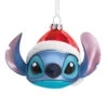 Disney Lilo & Stitch In Santa Hat Blown Glass Hallmark Ornament -Hallmark Gift Shop Stitch in Santa Hat Glass Christmas Ornament 3HCM3704 01