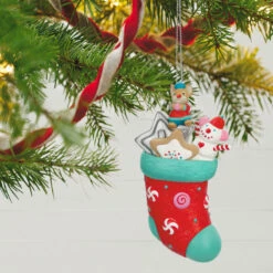 Hallmark Stocking Stuffers Surprise Mystery 2023 Exclusive Ornament -Hallmark Gift Shop Stocking With Mouse and Star Cookie Keepsake Ornament 1999QXC5619 03