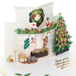 Hallmark Let Your Heart Be Light 3D Pop-Up Christmas Card