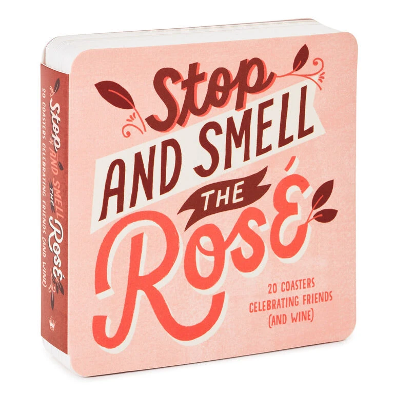 Hallmark Stop And Smell The Rosé: 20 Coasters Celebrating Friends (And Wine) Book 3 Hallmark Stop And Smell The Rosé: 20 Coasters Celebrating Friends (And Wine) Book