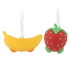 Better Together Strawberry And Banana Magnetic Hallmark Ornaments, Set Of 2 -Hallmark Gift Shop Strawberry and Banana Magnetic Christmas Ornaments 1HAJ2159 07