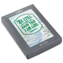 Hallmark Be Still And Know Snowy Landscape Religious Boxed Christmas Cards, Pack Of 16