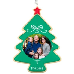 Hallmark Sweet Memories Sugar Cookie Tree Personalized Ornament, Custom Oval Photo And Text