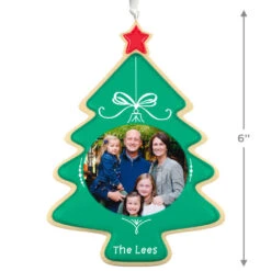 Hallmark Sweet Memories Sugar Cookie Tree Personalized Ornament, Custom Oval Photo And Text -Hallmark Gift Shop Sugar Cookie Tree Personalized Keepsake Ornament 2499QHE2005B3 03