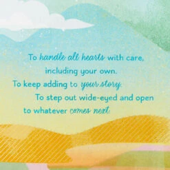 Hallmark Hoping So Many Good Things Birthday Card -Hallmark Gift Shop Sun Over Abstract Mountain Landscape Birthday Card 659HBD3880 04