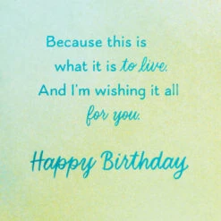 Hallmark Hoping So Many Good Things Birthday Card -Hallmark Gift Shop Sun Over Abstract Mountain Landscape Birthday Card 659HBD3880 05