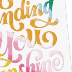 Hallmark Sending You Sunshine Blank Notes, Pack Of 10 -Hallmark Gift Shop Sunny Gradient Lettering Blank Note Cards Pack 3NOT1527 04