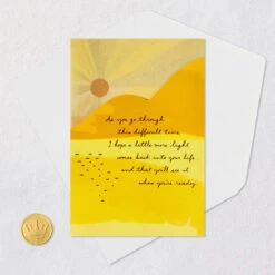 Hallmark Light And Love Encouragement Card -Hallmark Gift Shop Sunrays and Mountains Encouragement Card 659C8096 07