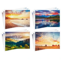Hallmark Beautiful Views Boxed Religious Encouragement Cards Assortment, Pack Of 12