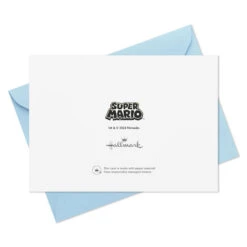 Hallmark Nintendo® Super Mario Bros.™ Assorted Blank Notes, Pack Of 12 -Hallmark Gift Shop Super Mario Bros. Blank Note Cards for Kids 5STZ1266 04