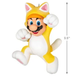 Hallmark Nintendo Super Mario™ Powered Up With Mario Cat Ornament -Hallmark Gift Shop Super Mario Cat Keepsake Ornament 1899QXR8199 03