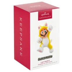 Hallmark Nintendo Super Mario™ Powered Up With Mario Cat Ornament -Hallmark Gift Shop Super Mario Cat Keepsake Ornament 1899QXR8199 04