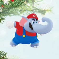 Hallmark Nintendo Powered Up With Mario Elephant Mario Ornament -Hallmark Gift Shop Super Mario Elephant Mario Keepsake Ornament 5QXR8255 02