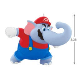 Hallmark Nintendo Powered Up With Mario Elephant Mario Ornament -Hallmark Gift Shop Super Mario Elephant Mario Keepsake Ornament 5QXR8255 04