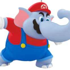 Hallmark Nintendo Powered Up With Mario Elephant Mario Ornament -Hallmark Gift Shop Super Mario Elephant Mario Keepsake Ornament 5QXR8255 06