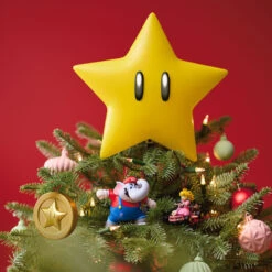 Hallmark Nintendo Super Mario™ Super Star Tree Topper With Light And Sound 10 Hallmark Nintendo Super Mario™ Super Star Tree Topper With Light And Sound -Hallmark Gift Shop Super Mario Super Star Keepsake Tree Topper 5QFM3962 03