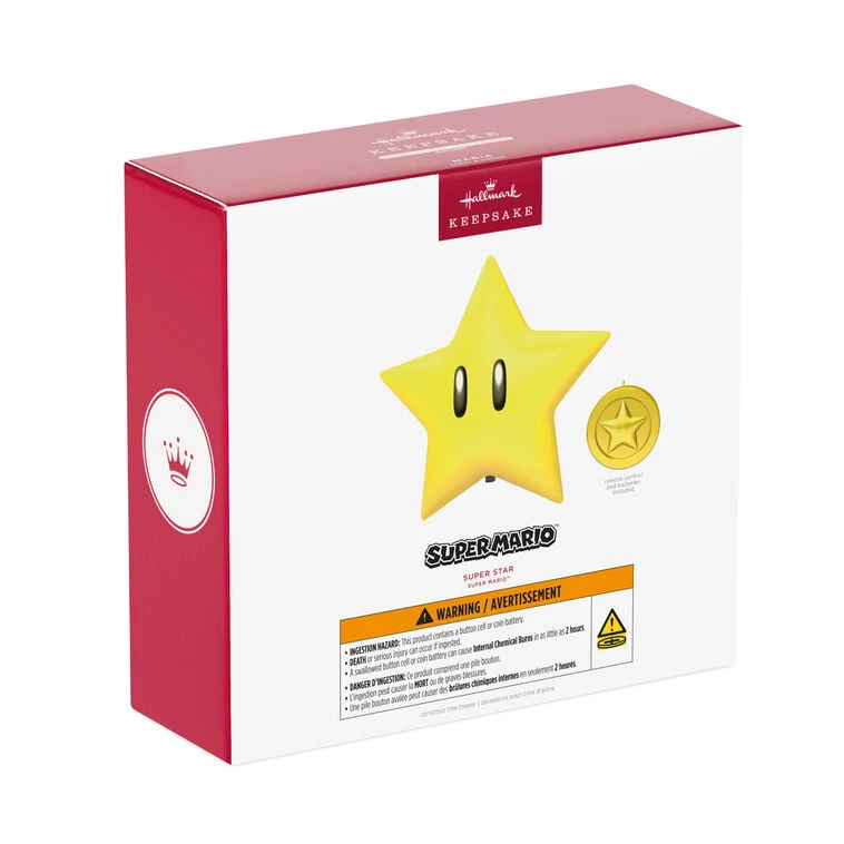 Hallmark Nintendo Super Mario™ Super Star Tree Topper With Light And Sound 8 Hallmark Nintendo Super Mario™ Super Star Tree Topper With Light And Sound - Image 6